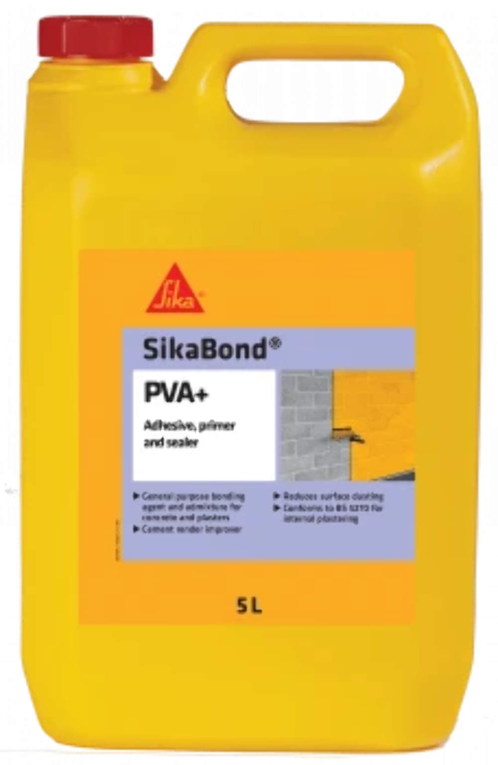Sika SikaBond PVA+, General Purpose Adhesive, Primer And Sealer – Easy To Use – British Standards Approved – 1 Litre