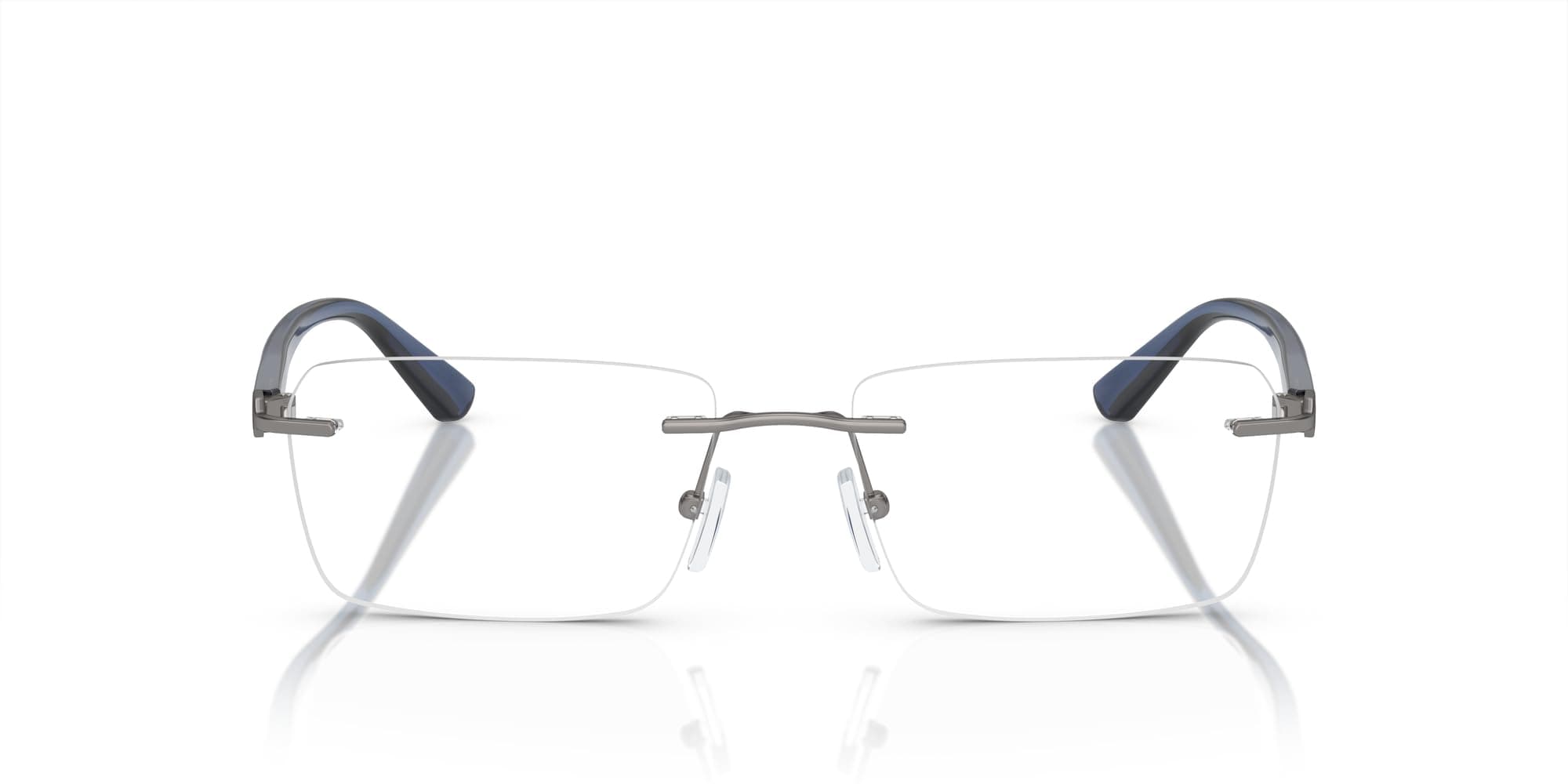 Armani Exchange A|X Men's AX1064 Rectangular Prescription Eyewear Frames, Matte Gunmetal/Demo Lens, 56 mm