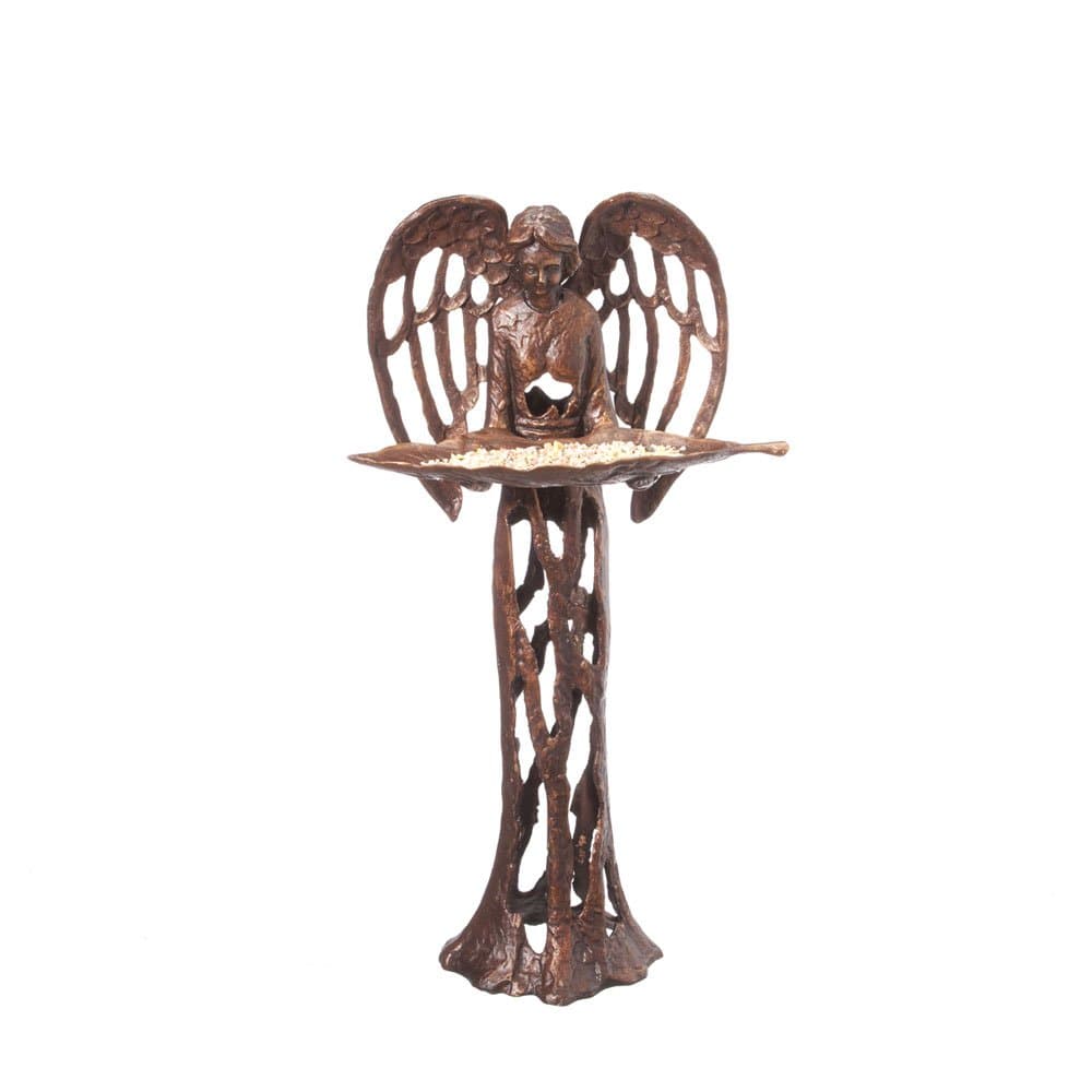 Midwest-CBK Open Work Angel Feeder Garden Accent