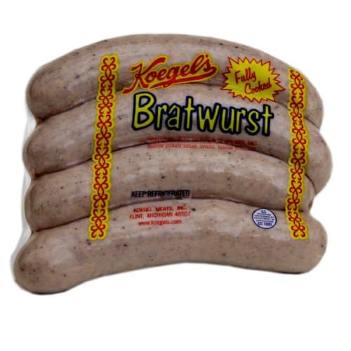 Koegel Bratwurst Sausage 20-6" pieces