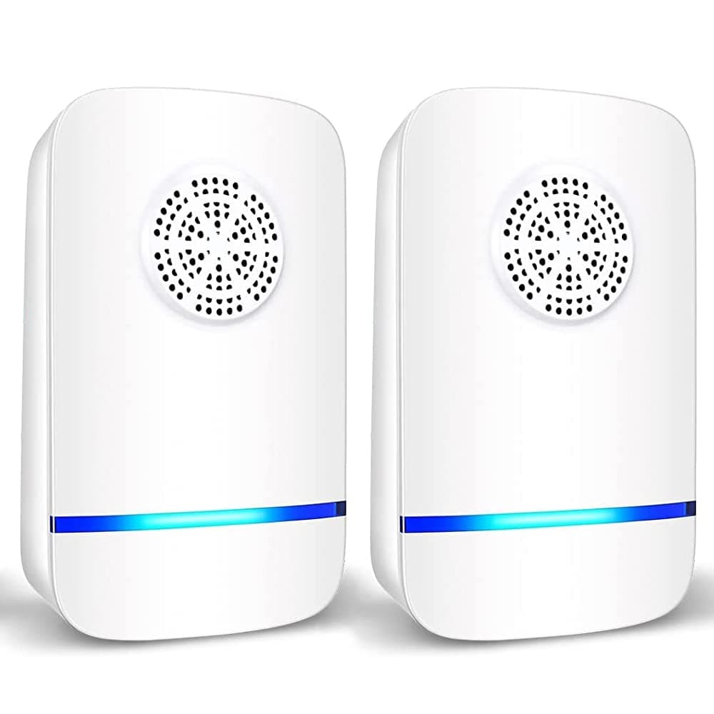– Ultrasonic Pest Repeller 2 Pack, Insect Control, Spider Repellent, Plug in Indoor Mouse Deterrent, Anti Moths, Ants, Bed Bugs, Fleas, Cockroaches, Flies, Spider, Wasp (Classic 2 Pack)
