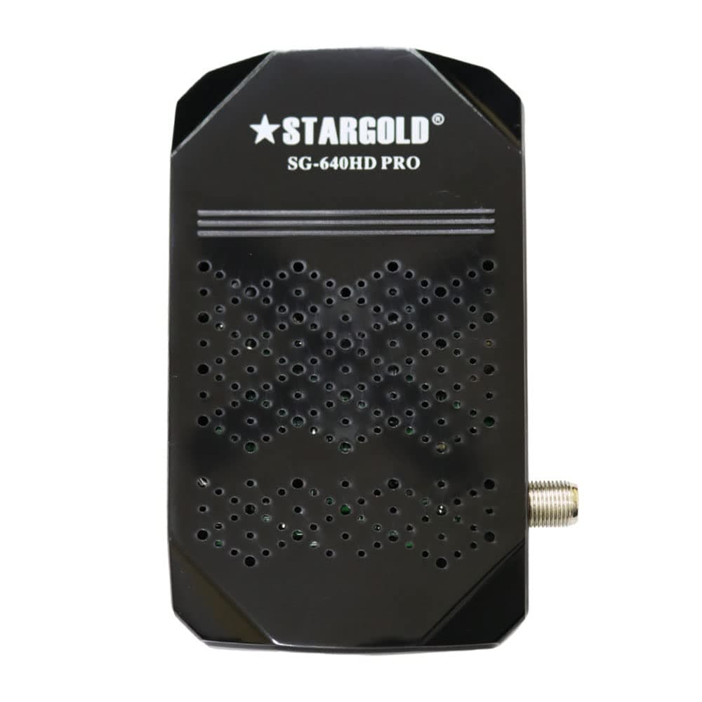 STARGOLD Satellite Receiver 4K Full HD Dual display HD and SD Simultaneous Automatic network search MPEG2 SD, MPEG2 HD, h.264/AVC HD (SG-640HD PRO)