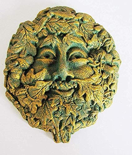 Small Green Man Garden Ornament Wall Plaque