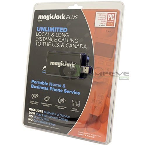MagicJack PLUS 2014 VoIP Phone Adapter Call Anywhere +6 Months FREE Service Magic Jack