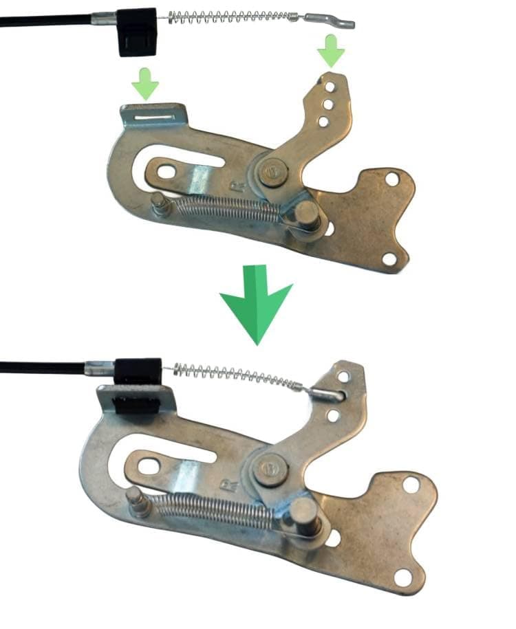 Recliner Sofa and Reclined Chair Replacement Cable D Handle Pull Type,S-Shaped(Z Tip) End,Total Cable Length(Include Handle):29inch,Exposed Cable Length:3.5inch DASS-1