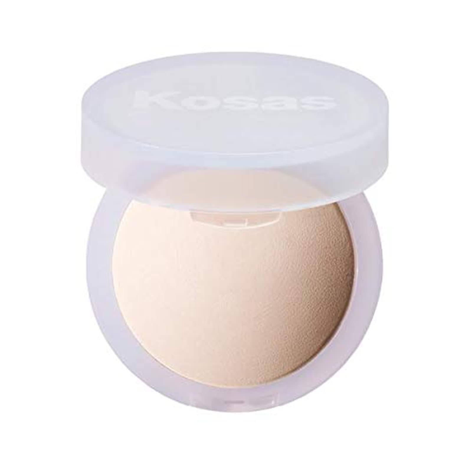 Kosas Cloud Set Pressed Setting Powder – Translucent Shine Control Face Powder, Soft Matte Finish, Airy (Sheer Porcelain)