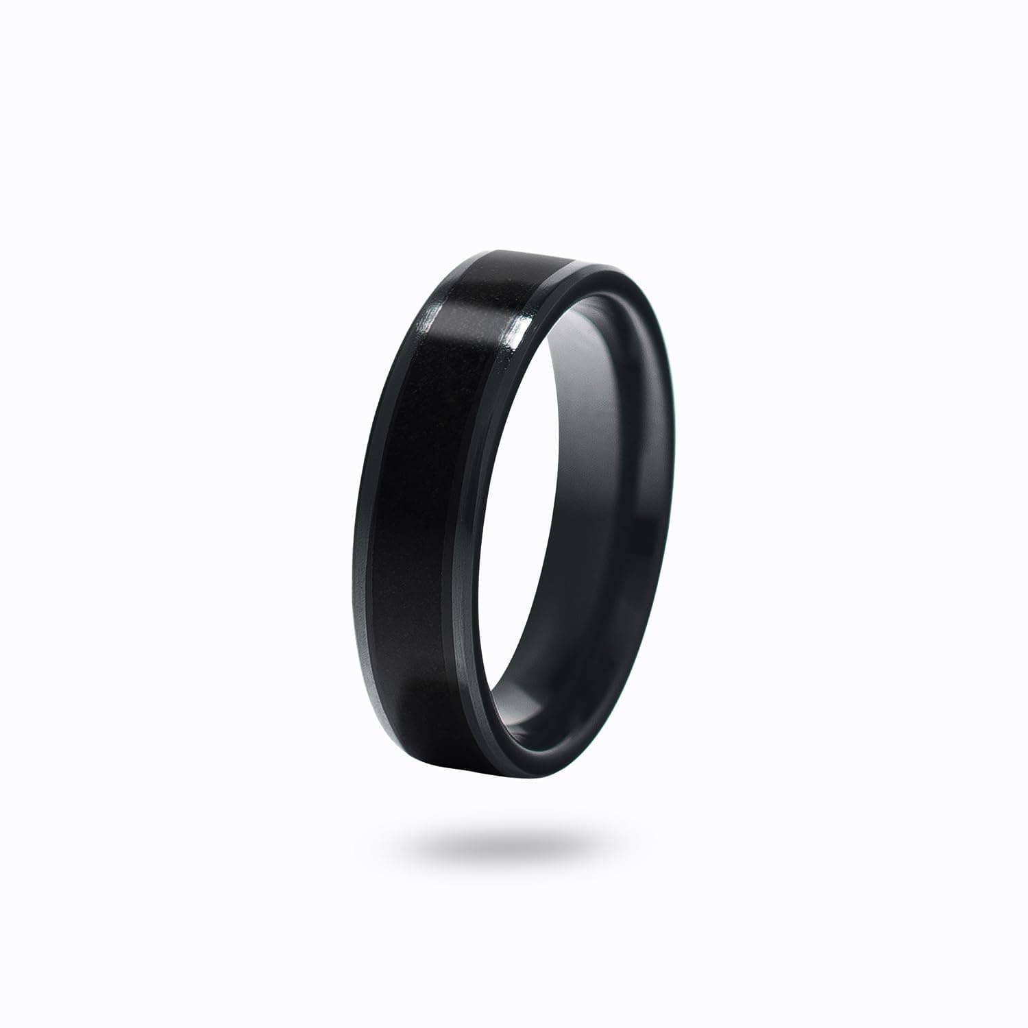 CNICK Smart Payment Ring - Contactless NFC Payment with Tokenization, Fashionable Design, VISA and MasterCard Compatible, Tesla Key Ring for Model 3/Y/X/S/CT (Black, 8)