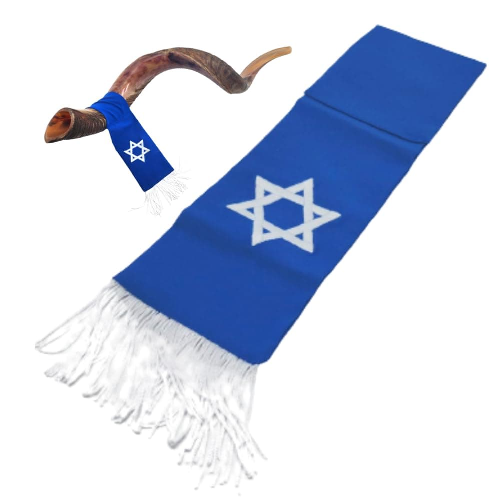 Shofar Horn Flag - Elegant Shofar Decor