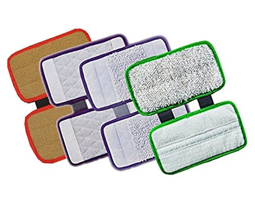 EShoppercity ESC 4 Replacement Pads - carpet cleaning pad and scrub pad polishing, Hard Floor Microfiber (2pc pack) for Shark Sonic Duo XTCRU500 KD450W, KD400W KD450W SP1000, ZZ500, ZZ510