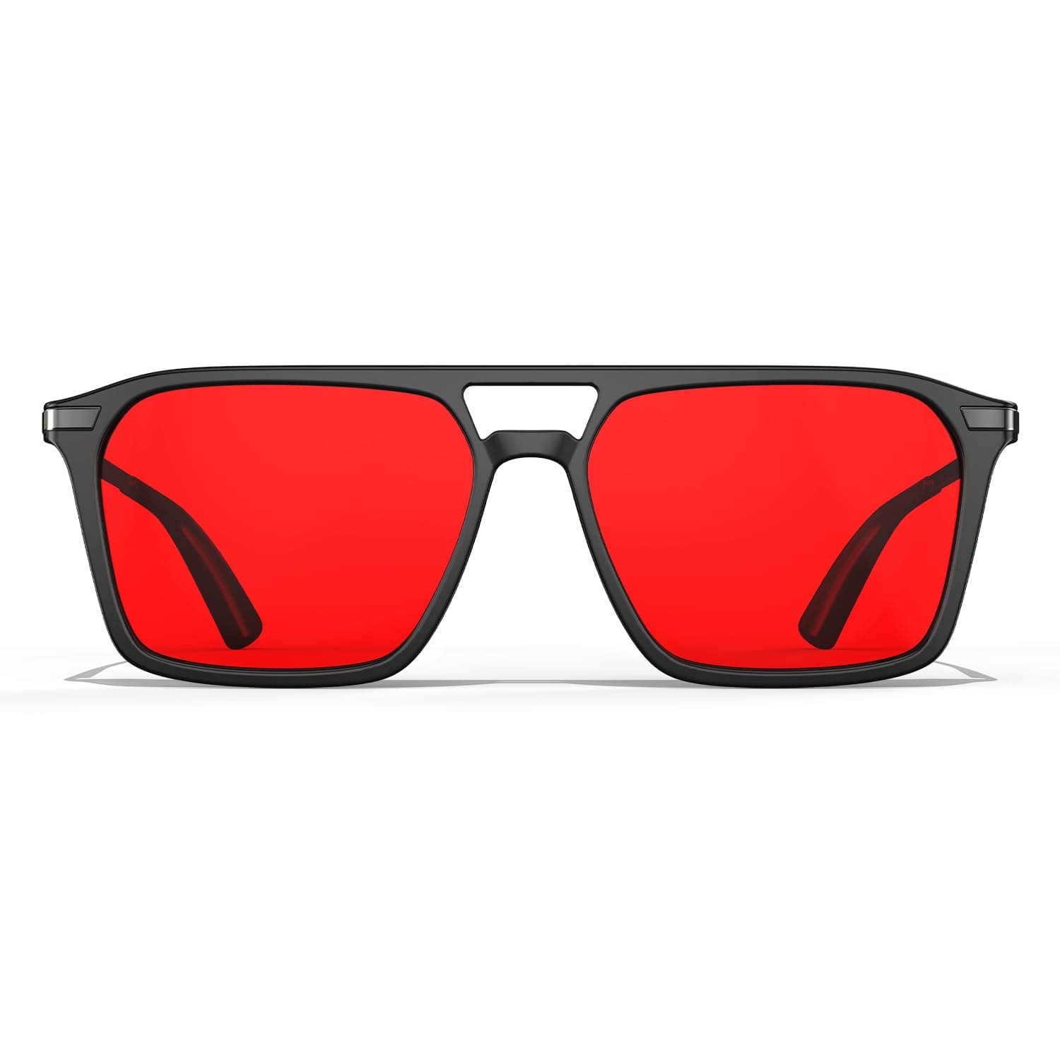 100% Blue Light Blocking Glasses - Red Sleep Glasses for Total Blue and Green Light Blocking - Relieve Eye Strain & Improve Sleep - Spring Hinges for Superior Comfort