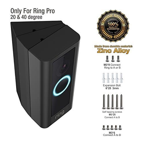 Mount, Stand For Old Version of Ring Doorbell Pro, 20 or 40 Degree Braket For Ring Video Doorbell Pro(Doorbell Not Included)