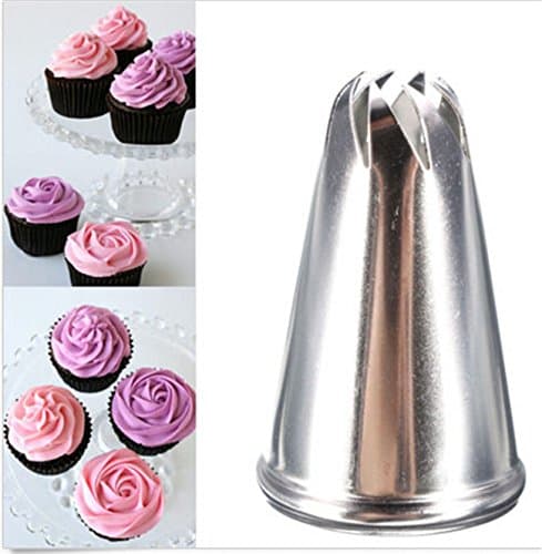 Drop Rose Flower Icing Piping Tips Nozzle Cake Cupcake Decorating Pastry Tool