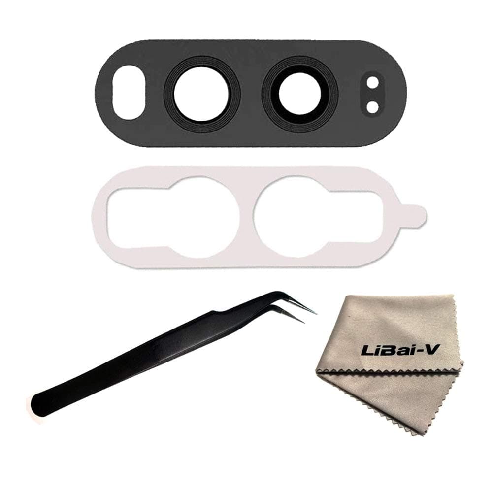 LIBAI-VReplacement Rear Back Lens Compatible with LG V20 +Adhesive + Repair Tool (Black)
