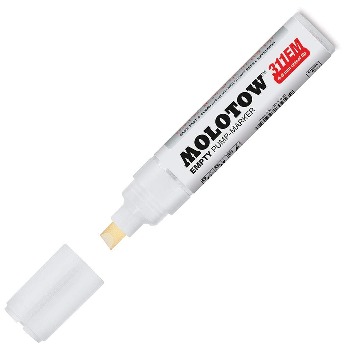 MOLOTOWONE4ALL Empty Marker, 4-8mm, Compatible with Most Paints and Inks (311.000)