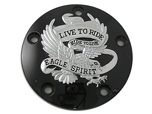 Harley Black 5-Hole Eagle Spirit Point Cover