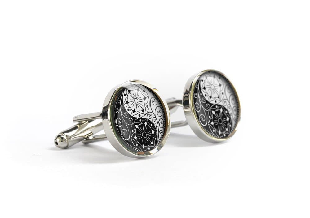 Chinese Yin Yang cufflinks men cufflinks