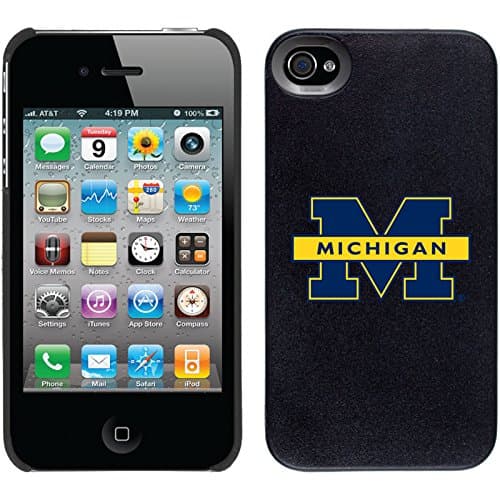 Coveroo 401-849-BK-HC Thinshield Slim Case for iPhone 4/4S - 1 Pack - Retail Packaging - University of Michigan-M