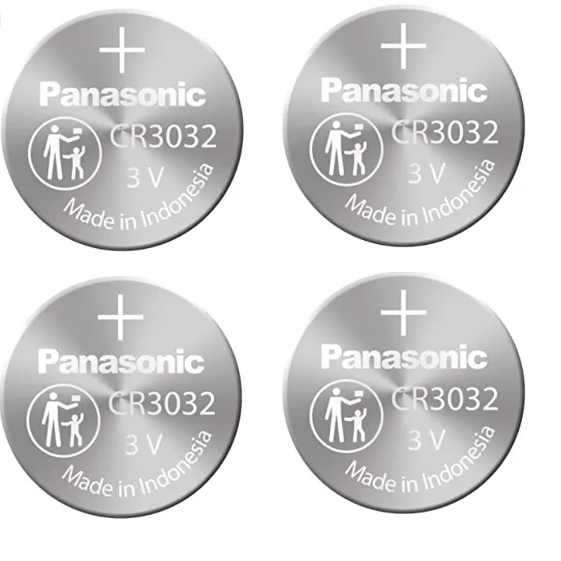 Panasonic 4-Pack Battery, Lithium Button Cell Cr3032- CR 3032