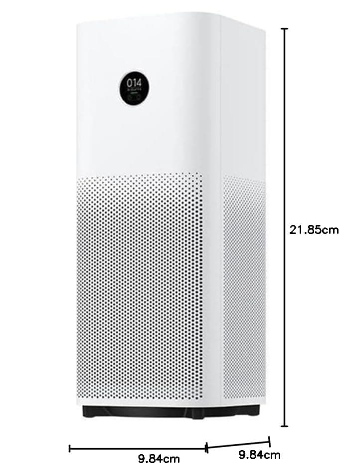 Xiaomi Smart Air Purifier 4 with 83m² Large Coverage, 400m³/h PCADR, 99.97% filtration of 0.3μm particles, 150m³/h FCADR, Alexa/Google Control, OLED Touch Screen Display