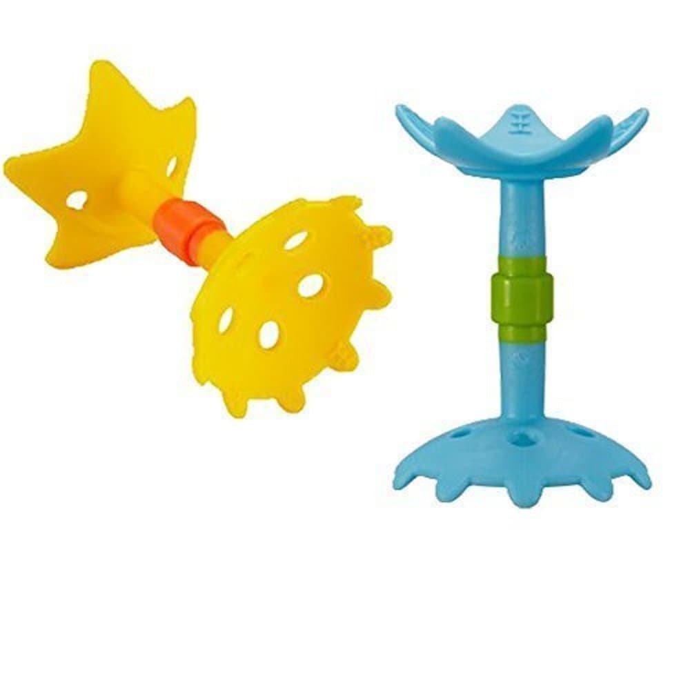 EZ Grip Massaging Teether Set - Yellow and Blue Star