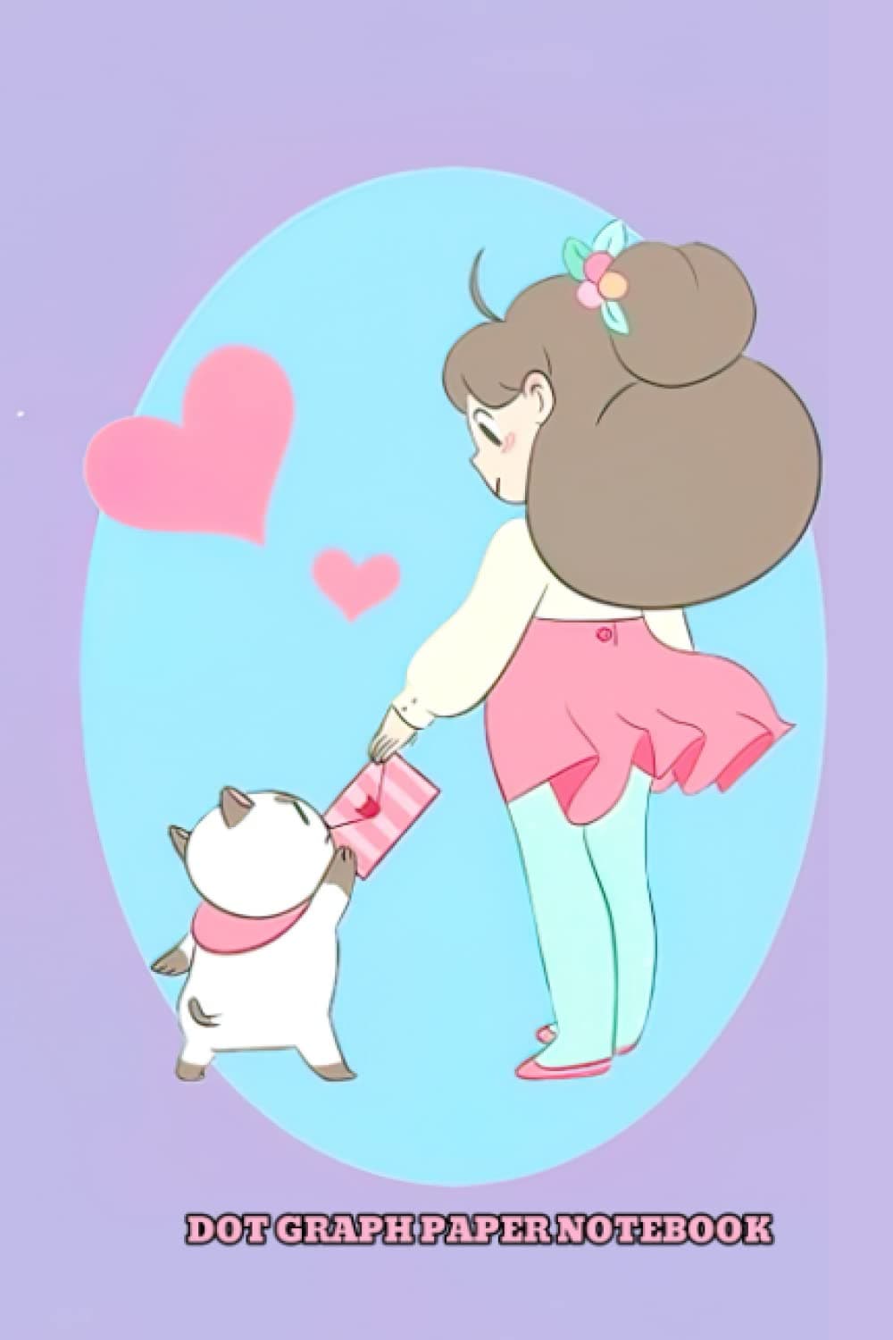 Dot Graph Paper Notebook: Special A Collection Bee Daily And Body Puppycat Photo Blank Handbook Composition Series For Children, Youth, Students