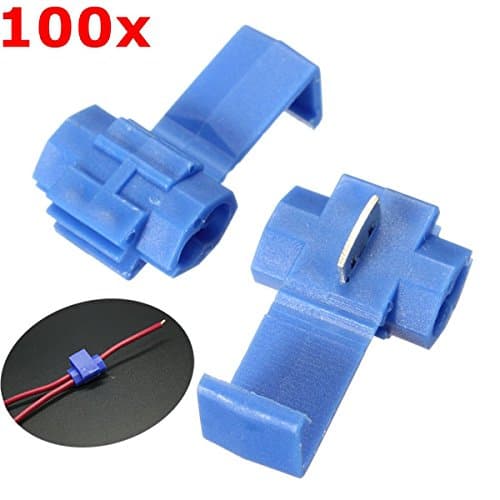 100pcs Blue Scotch Lock Quick Splice Wire Connector Terminal Crimp