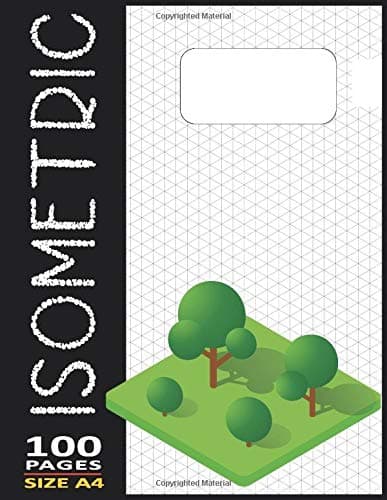 Independently published Isometric Paper Triangle Notebook 8.5"X11" Inches - 100 Numbered-Page