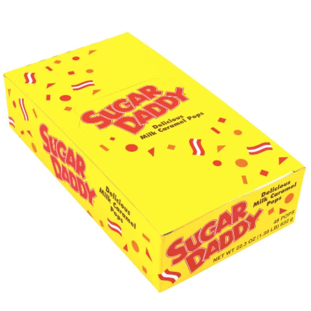 Sugar Daddy Caramel Pops, Small size, 48 count display box