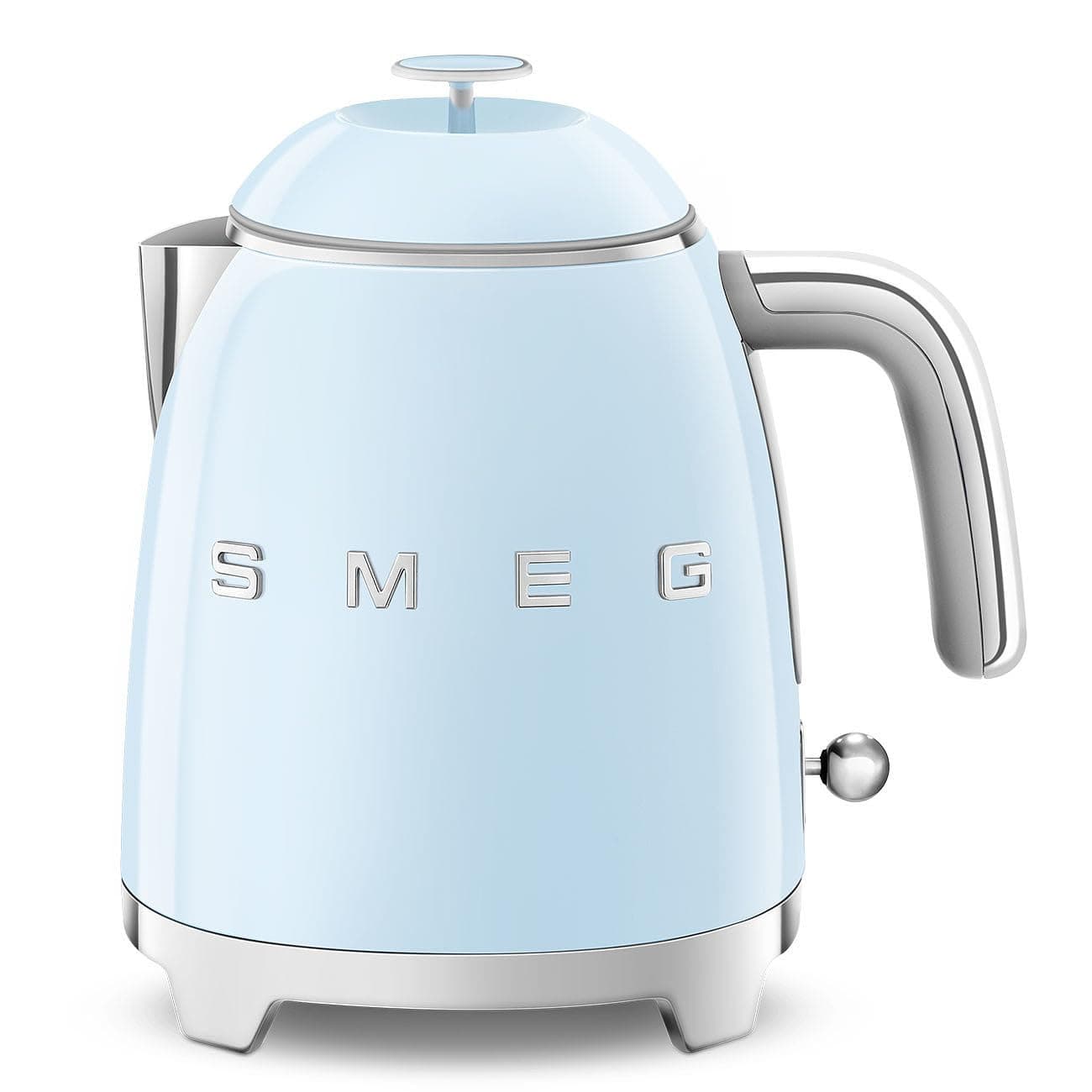 Mini 50's Retro Style 3 Cup Electric Kettle with Double Wall Anti Slip Base and Water Level Indicator (Pastel Blue)