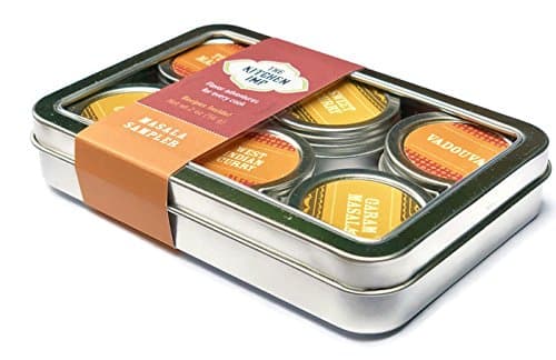 The Kitchen IMP Masala Indian Spice Organic Sampler Set With 6 Tins 10grams Each | For Seasoning & Marinating Meat, Poultry, Fish, Veggies & More | Premium Cooking Gift Set