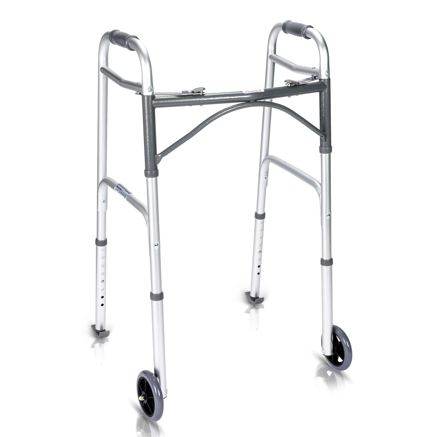 KosmoCare Deluxe Folding Walker with 5" castors