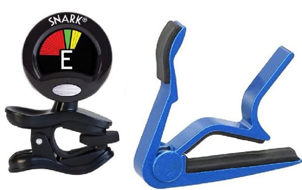 Clip on Guitar Tuner and Capo