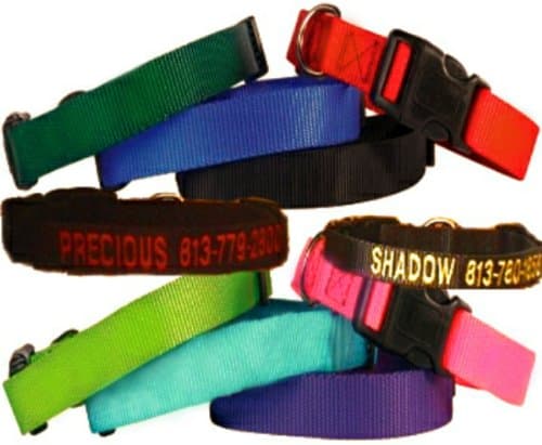 Pampered Pooches Embroidered Id Collars