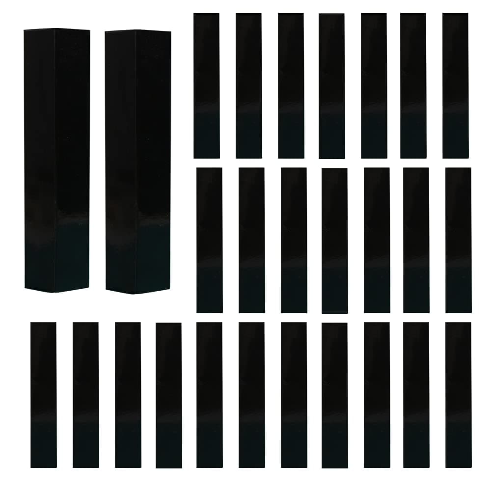 COSIDEA 50 PCS Empty Black Lip Gloss Boxes W21 xW21 xH121mm / 0.83*0.83*4.76 inch, Cosmetic Perfume / Mascara Box Packaging for Small Business Wholesale, small Kraft Paper Box Luxury Holder Wrapping