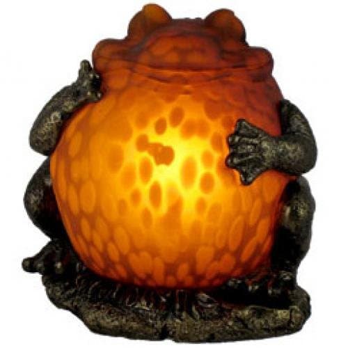 Tiffany Style Fat Frog Table Lamp - 1293