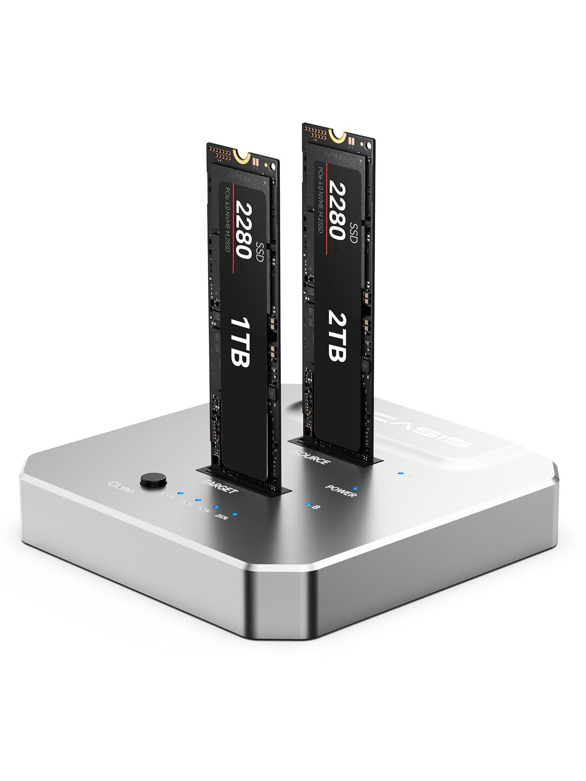 ACASIS M.2 SSD Cloner, SSD Cloner USB Type C 10Gbps, Supports Offline Cloning, Compatible with M.2 NVMe SSDs 2230, 2242, 2260, 2280, Supports up to 8TB SSD (M03)