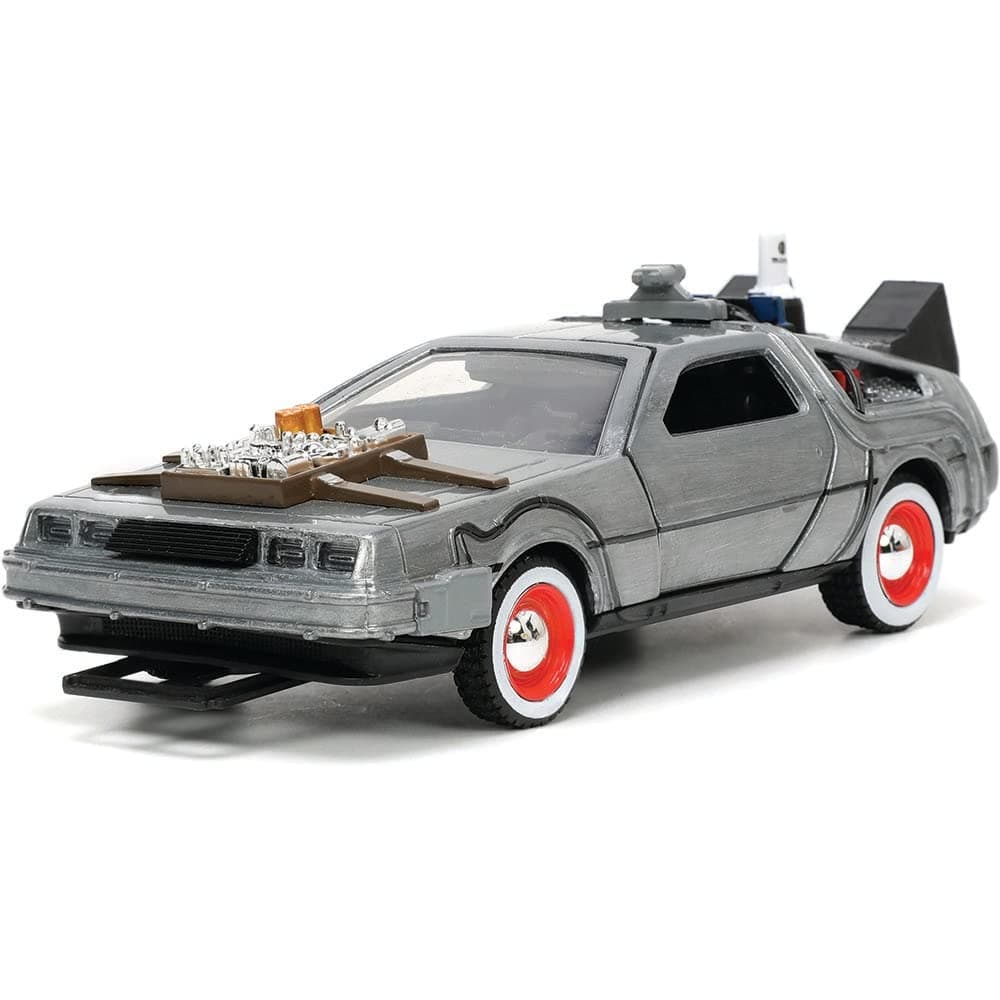Back to The Future Part III 1:32 Time Machine Die-cast Car, Toys for Kids and Adults