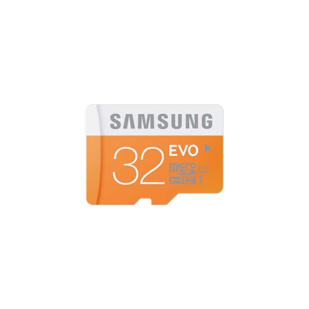 Samsung 32 GB Evo MicroSDHC UHS-I Grade 1 Class 10 Memory Card without Adapter (Frustration-Free Packaging) - Orange/White