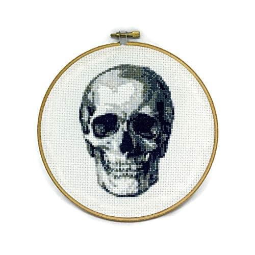 Anatomical Skull Counted Cross Stitch Kit DIY