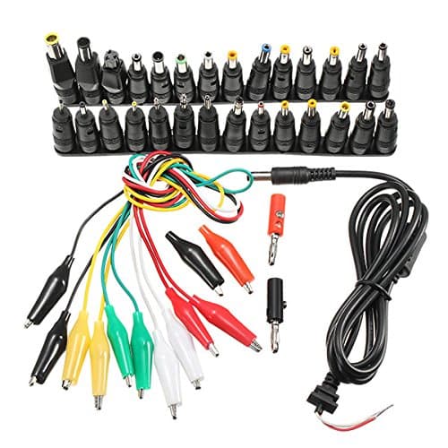 Werse 37Pcs Universal AC DC Jack Charger Connector Plug AC DC Power Adapter for Laptop Notebook with Cable