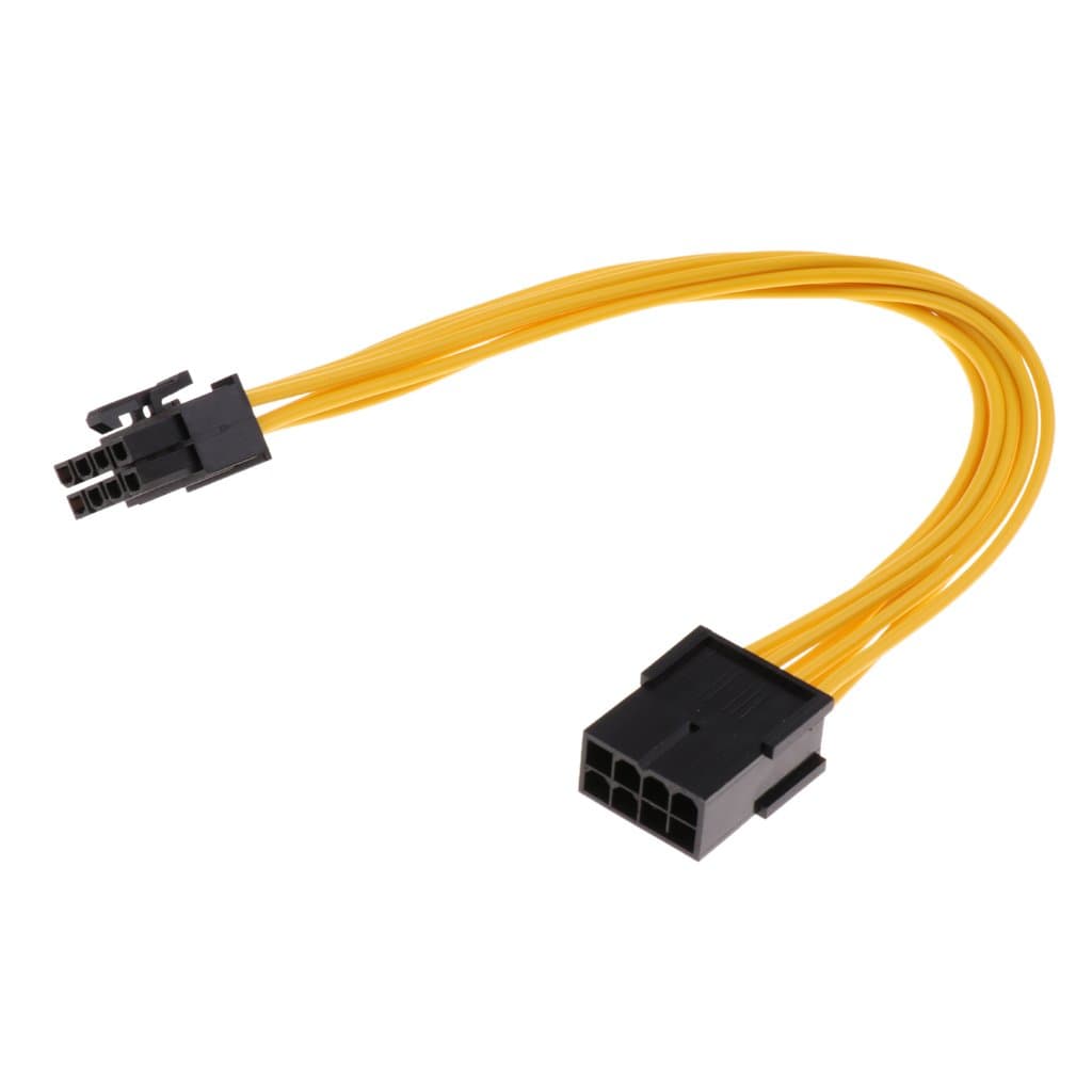 Homyl 8 Pin PCI-E PCI Express Graphics Video Card GPU VGA 8 Pin Female to GPU 8 Pin (6+2) Pin Male GPU 8 pin Splitter Power Extension Cable 8 Pin GPU molex (7.87-inch)
