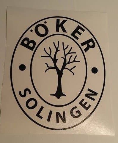 BOKER Solingen WW2 German Dagger maker logo vinyl die cut decal sticker