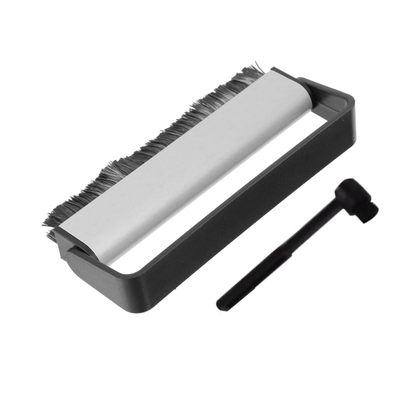 KASTWAVE Record Cleaning Kit, 2 Pcs Vinyl Record Tool, Plastic Anti-Static Record Cleaning Brush, Velvet Cleaning Accessories, Improve Fidelity and Keep your Prized Vinyl Collection LPs like New