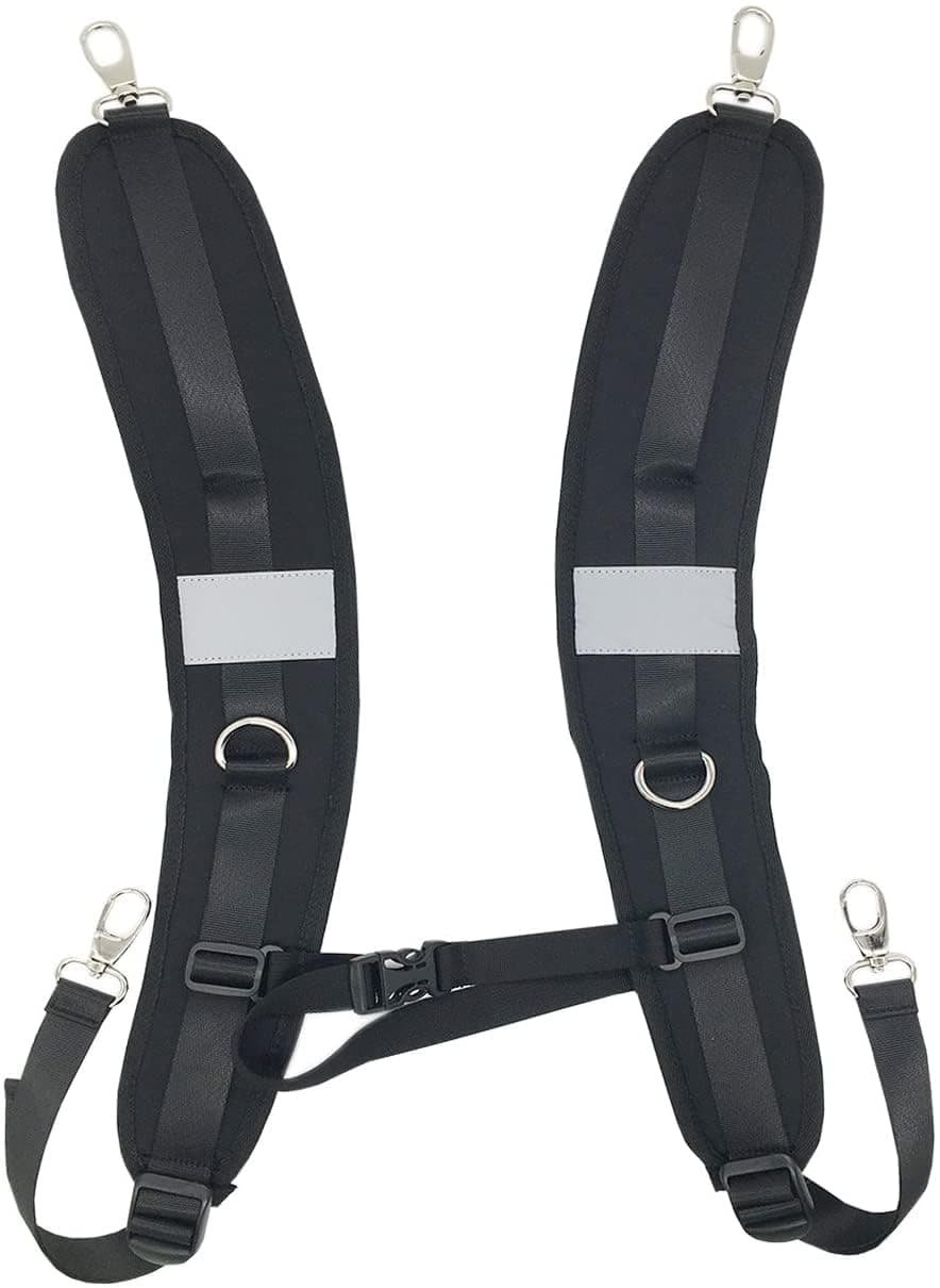 Waterproof Replacement Shoulder Strap with Adjustable Belt for Shoulder Bag Backpack Black