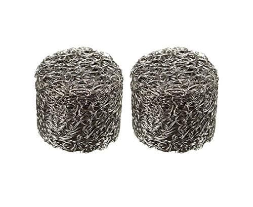 Nirali Foam Filter (Pack of 2) - Stainless Steel, Compression Inlet/Outlet, 14mm, Silver, Pressure Washer Accessory