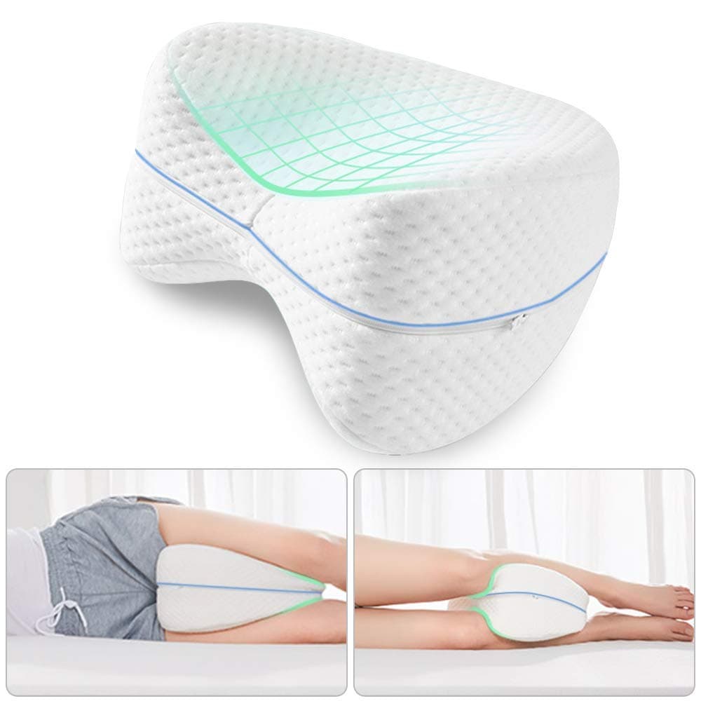 VIO® Leg Pillow Side Sleeper Sciatic Nerve Pain Relief Leg Pillow for Back Pain Leg Pain Hip Pregnancy Knee Support with Washable Cover