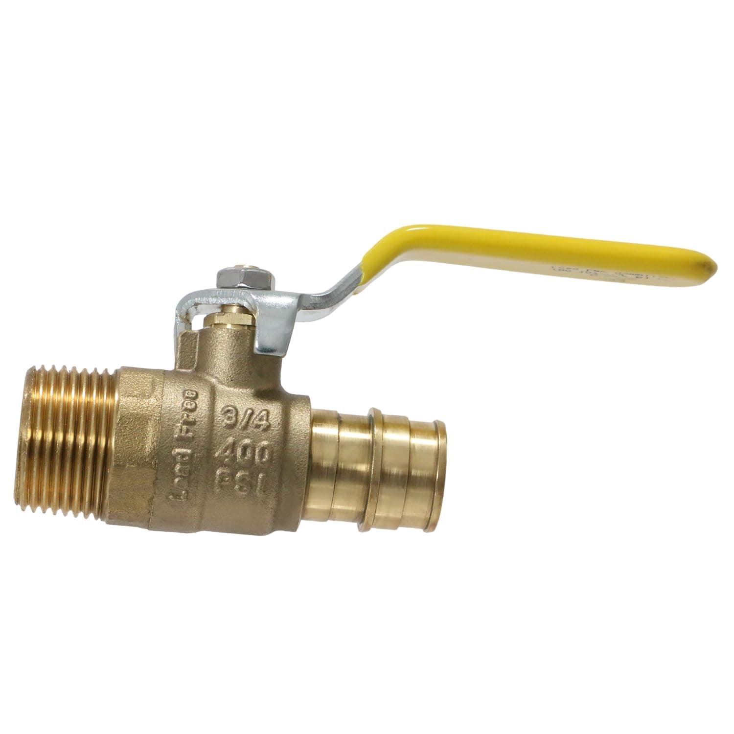 2 Pcs XFITTING Pex A 3/4 Inch x 3/4 Inch Male NPT Ball Valve, 201-4-10=2XX