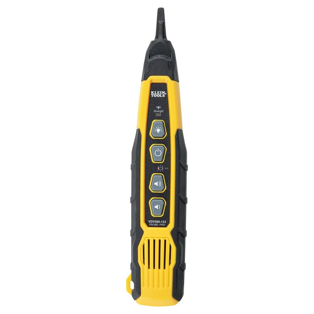 Klein Tools VDV500-123 Cable Tracer Probe-Pro Tracing Probe with Replaceable Non-Metallic, Conductive Tip and a Light for Use in Dark Spaces