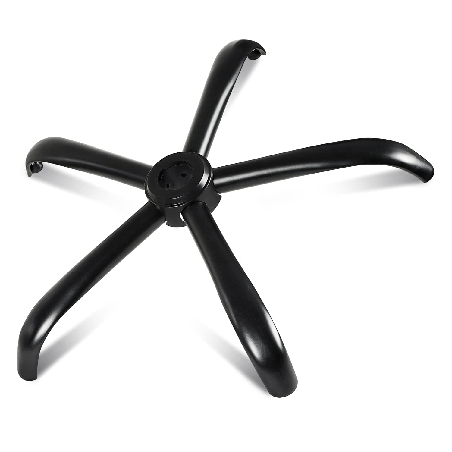 MASTERY MART Heavy Duty Office Chair Base Replacement, 2500 Lbs, 28"(70 cm), Metal Desk Chair Base Replacement Parts with Universal Gas Cylinder Hole and Casters Sockets, Matte Black