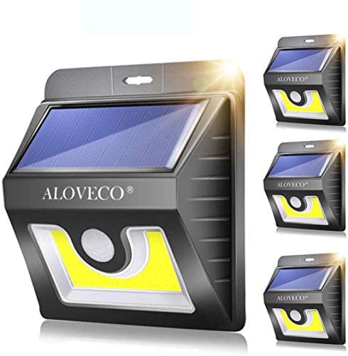 Solar Wall Lights Outdoor Motion Sensor, Super Bright COB 36 LED Wireless Waterproof Solar Porch Lights, Solar Security Light for Porch Patio Yard Deck Stairway Driveway (2 Packs-2)